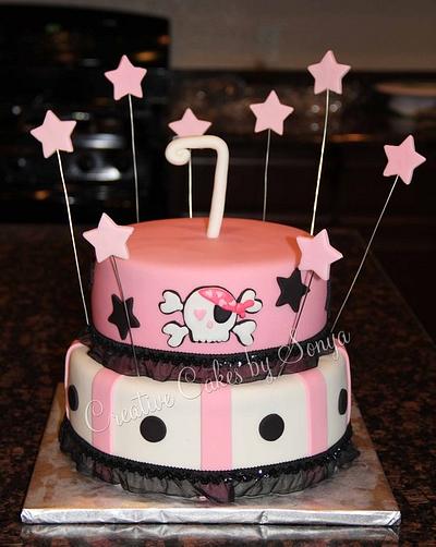Pretty Pink Pirate - Cake by Sonya