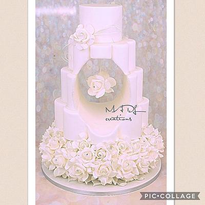 Wedding cake MADL  - Cake by Cindy Sauvage 