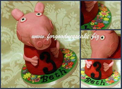 Peppa Pig - Cake by Forgoodnesscake