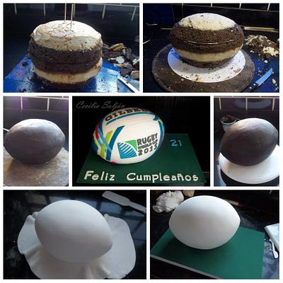  Rugby cake ball - Cake by Cecilia Solján