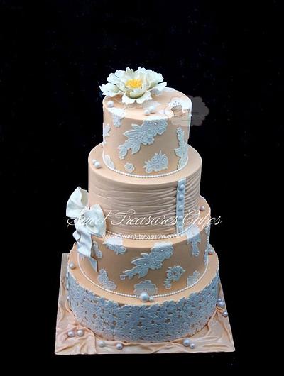 Lace Wedding Cake - Cake by Sweet Treasures (Ann)