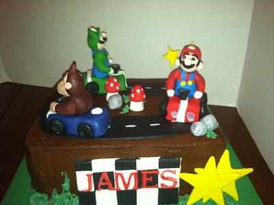 Super Mario and Friends - Cake by Maureen