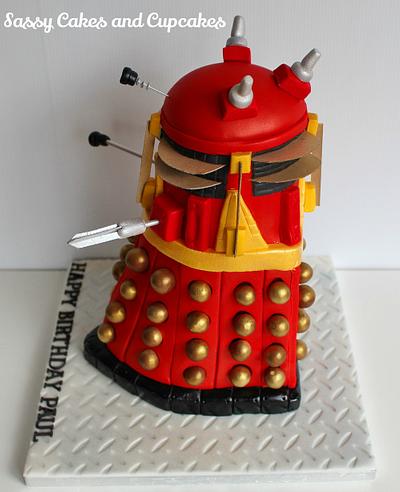 Supreme Red Dalek - Christmas Birthday - Cake by Sassy Cakes and Cupcakes (Anna)