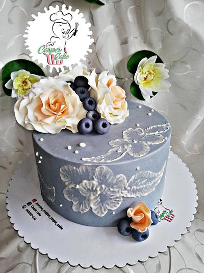 Blackberries and roses - Cake by Casper cake