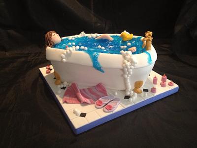 Relaxing in the tub - Cake by Emma's Cakes - Cakes for all occasions
