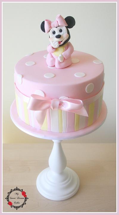 Little Minnie Baby Shower - Cake by My Sweet Dream Cakes