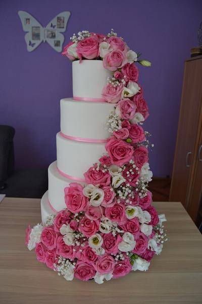 Flowers wedding cake - Cake by Zaklina