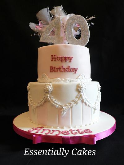 Classical Pink & White - Cake by Essentially Cakes