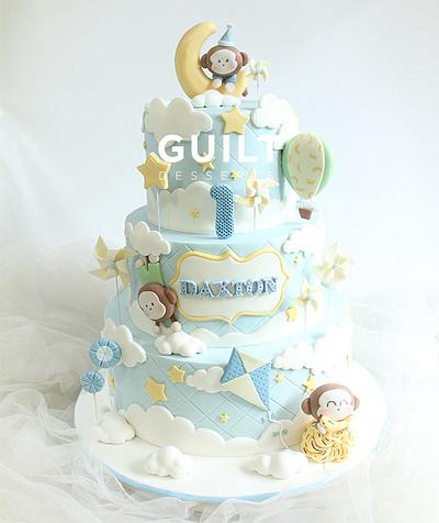 Monkey Birthday Cake - Cake by Guilt Desserts