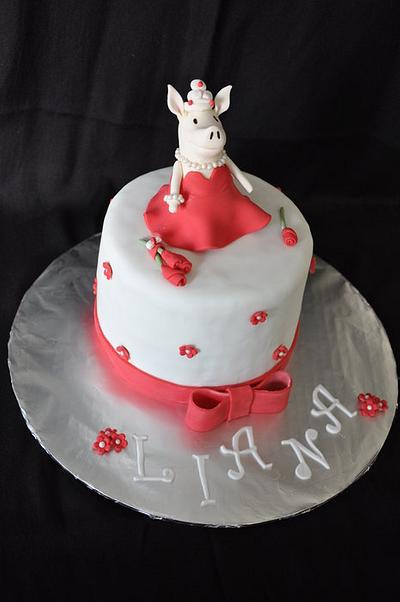 Olivia the pig cake. - Cake by cakeImake 