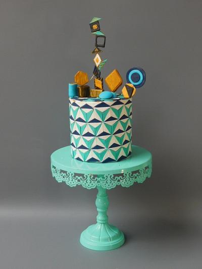 Geometric pattern cake - Cake by RLRaj