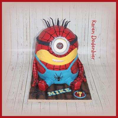 Spiderman Minion! - Cake by Karen Dodenbier