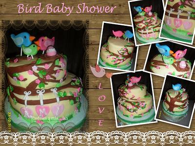 BIRD BABY SHOWER CAKE - Cake by Pastelesymás Isa