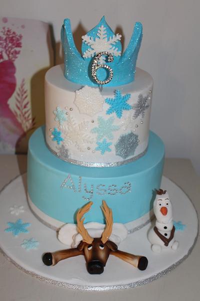 princess frozen cake - Cake by jodie baker