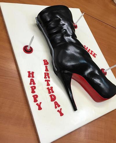 Stiletto Boot Cake - Cake by Cakes By Samantha (Greece)