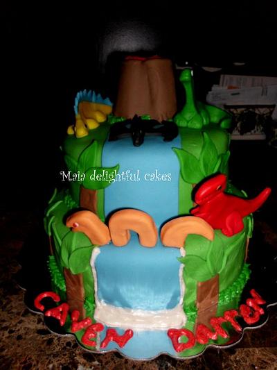 Dino Cake - Cake by Rita's Cakes