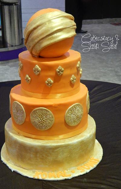Bride in orange - Cake by Prajakta Agnihotri
