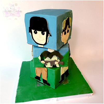 Rotating Army Cake - Cake by Sabrina - White's Custom Cakes 