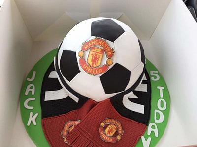Man united football cake - Cake by joe duff