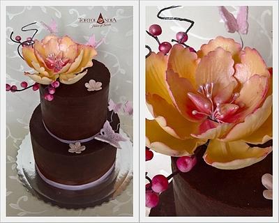 On the wings of butterfly - Cake by Tortolandia
