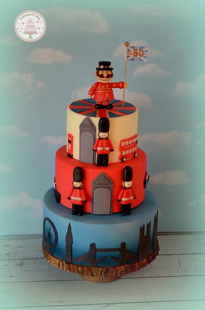 Brits 50th - Cake by Sugarpatch Cakes