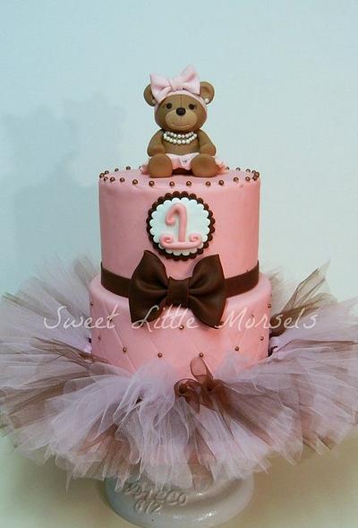 Girly 1st Birthday Tutu Cake - Cake by Stephanie