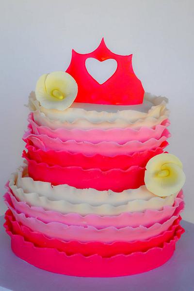 My First Ruffled Cake - Cake by Sweet Creations by Sophie