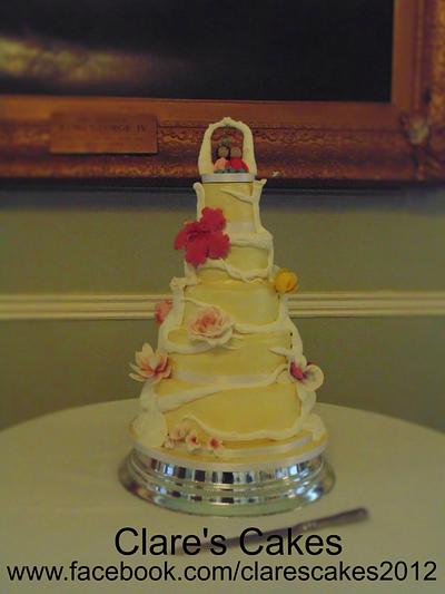 Wishing tree Wedding Cake - Cake by Clare's Cakes - Leicester