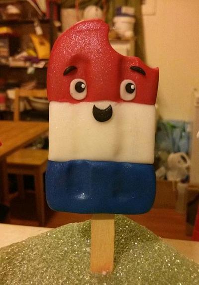 4th of July themed popsicle topper - Cake by Jeana Byrd