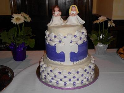 Girls Communion Cake - Cake by Cakes by Kate