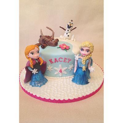 Frozen birthday cake! - Cake by Beth Evans