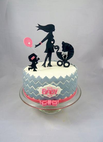 Pregnant mum with children <3 - Cake by Alhida (Date my Cake)