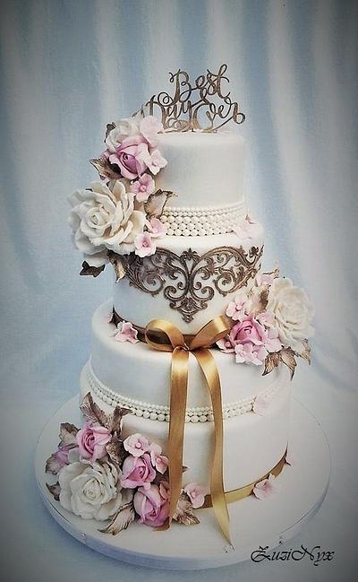 Romantic wedding - Cake by ZuziNyx