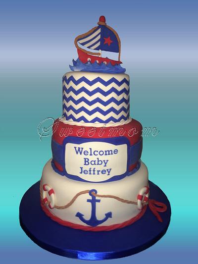 Nautical baby shower - Cake by Sweetmom