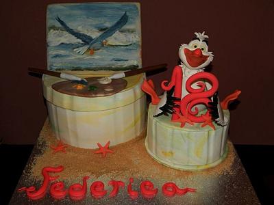 Sea Gull Birthday Cake - Cake by LaDolceVit