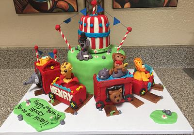 Circus train cake - Cake by Cakes by Crissy 