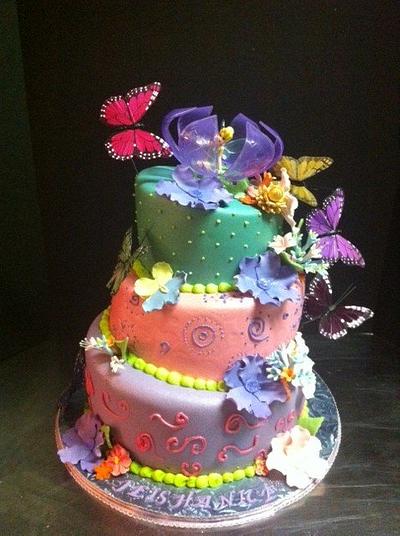 Tinkerbell Fantasy Garden Cake - Cake by Teresa
