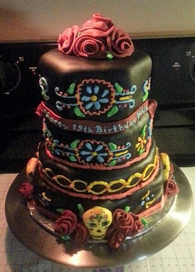 4 tier birthday cake - Cake by CakePalais