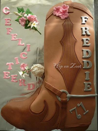 Cowboy boot cake - Cake by Bianca