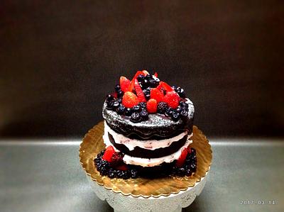 Naked cake with Berries - Cake by Nikita Nayak - Sinful Slices