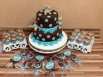 Baby shower cake - Cake by claudia borges
