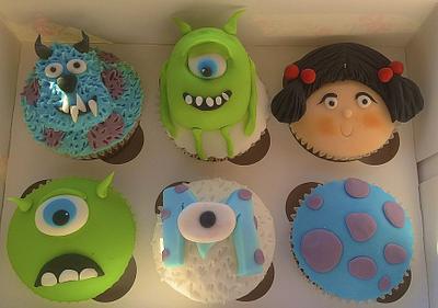 Monsters Inc cupcakes - Cake by Alison's Bespoke Cakes