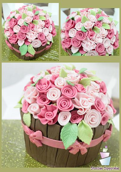 Flower Pot cake.... - Cake by YumZee_Cuppycakes