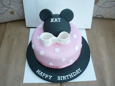 Minnie Mouse inspired birthday cake - Cake by Topperscakes