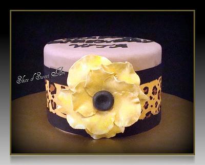 Floral and Leopard Print Cake - Cake by Slice of Sweet Art