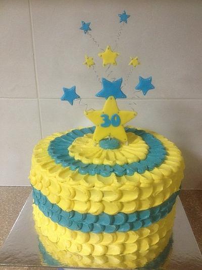 30th birthday stars - Cake by CakesbyCorrina