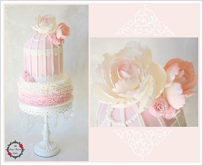 Vintage Birdcage - Cake by My Sweet Dream Cakes