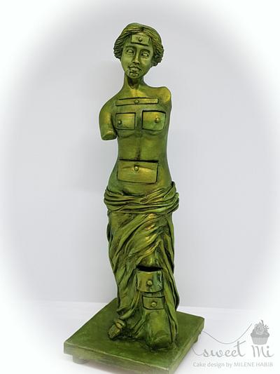 Venus de Milo with drawers - Salvador Dali in sugar collaboration - Cake by Milene Habib