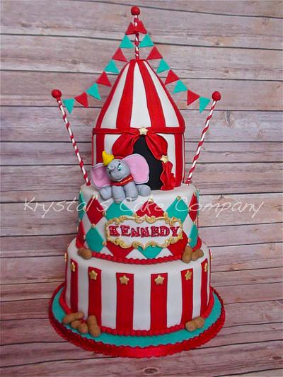 Dumbo Circus - Cake by Krystal's Cake Company