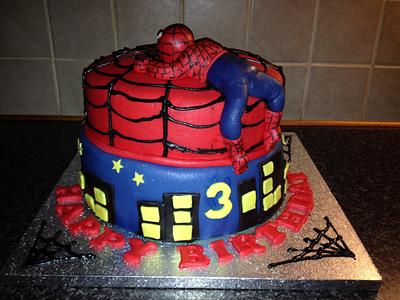 spiderman cake - Cake by Mandy